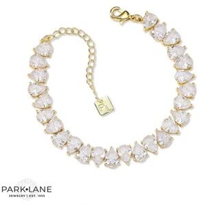 New PARK LANE Pear Impression Gold Setting Bracelet